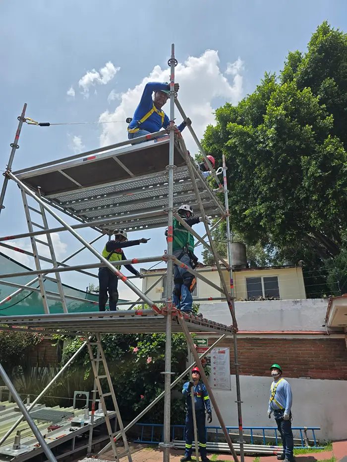 Capacitaciones en uso de andamios